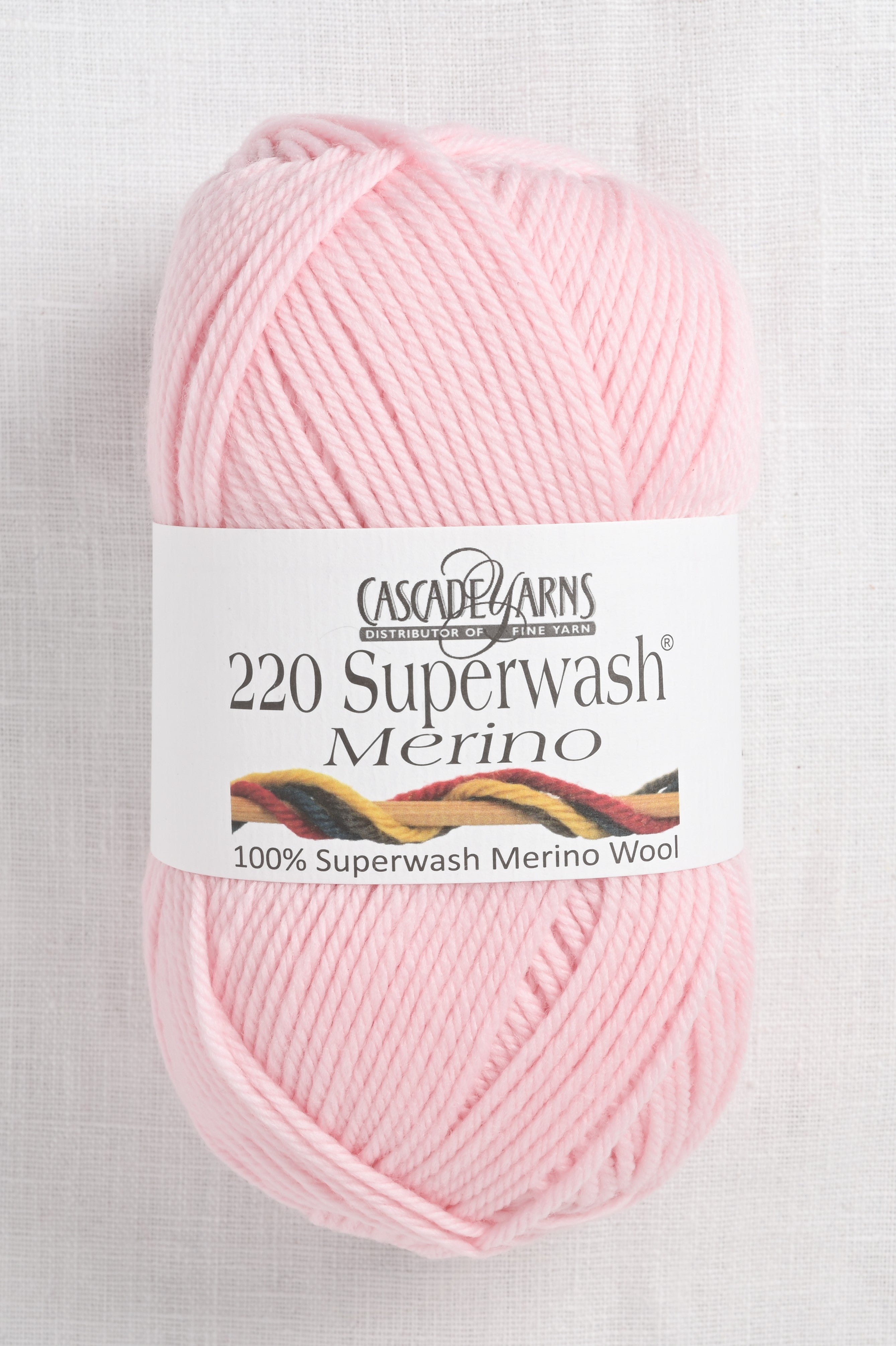 Pretty Pink Yarn Cascade 220 Superwash Merino Wool 5 in outlets Seashell Pink for Gifts