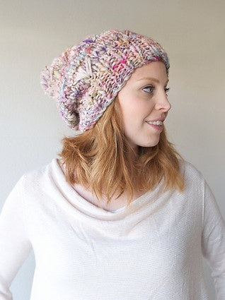 Darn Good Ripple Slouch Hat Crochet Kit - Dandelion Poof