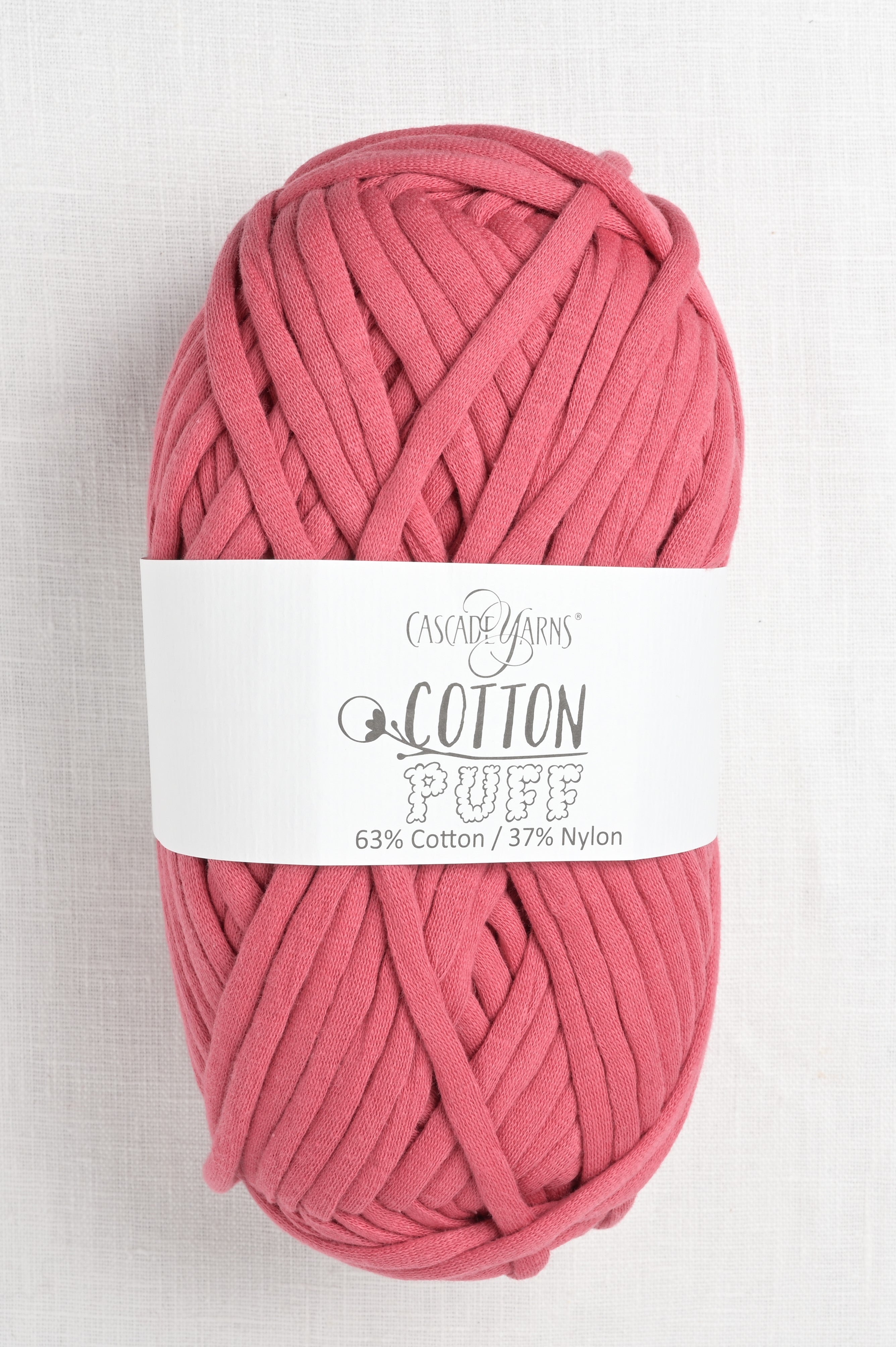 Loops & Threads Flaunt Coquette Ribbon Yarn - 2 Skeins Color Fuchsia #7