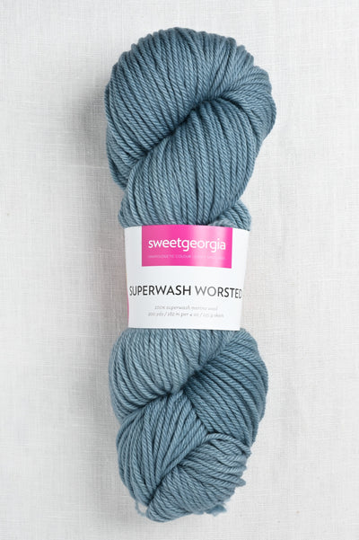 Sweet Georgia Superwash Worsted Blue Canoe