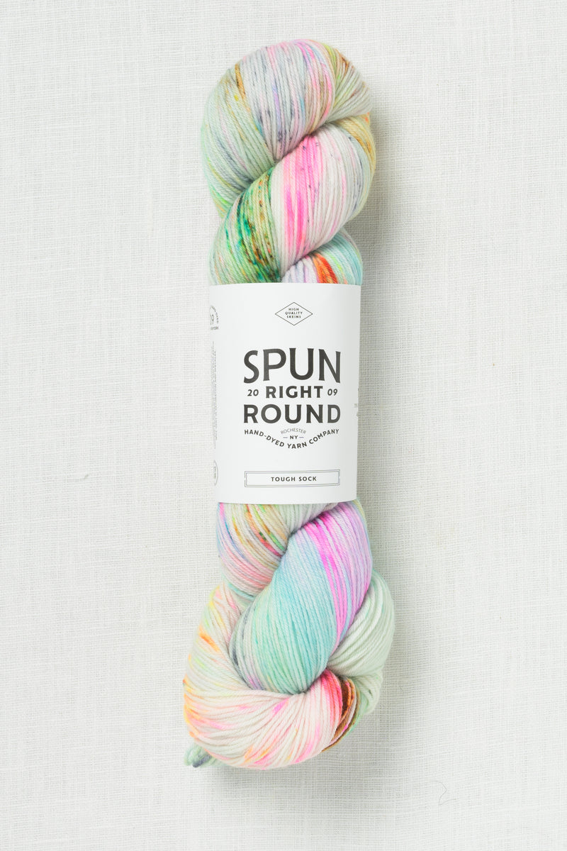 Spun Right Round Tough Sock Splash