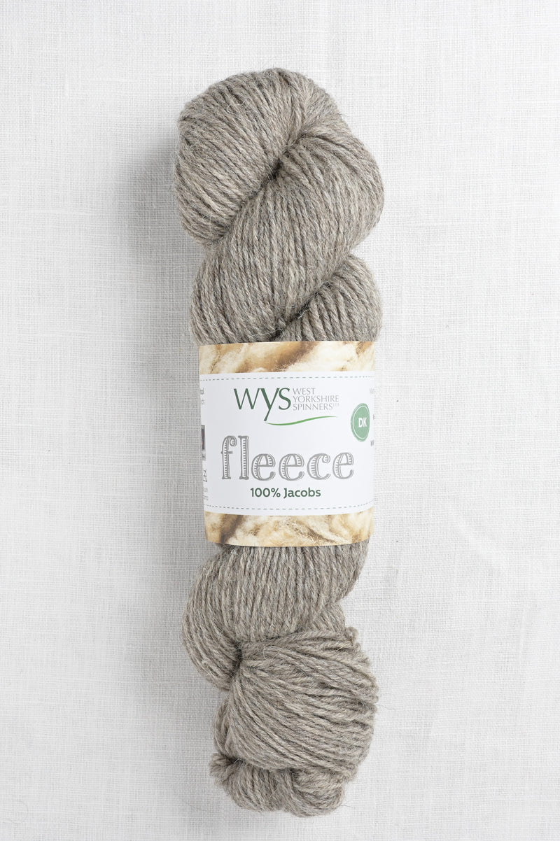 WYS Fleece 100% Jacobs DK 005 Light Grey (Undyed)