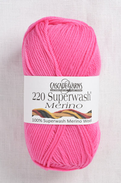 Cascade 220 Superwash Merino 23 Azalea Pink