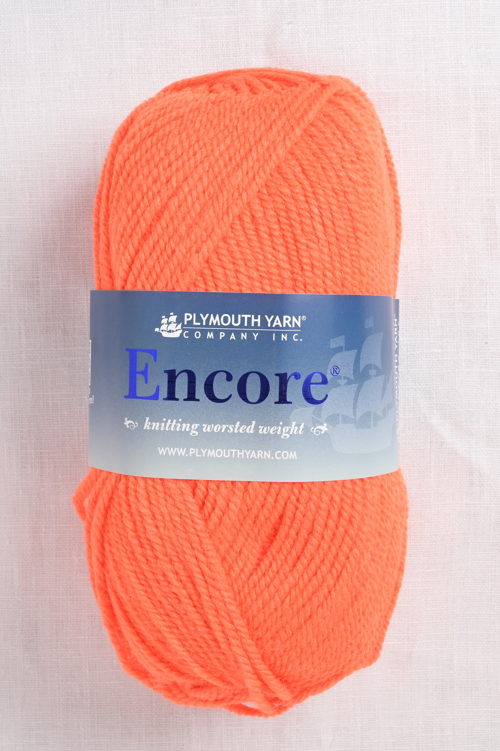 Plymouth Encore Worsted 479 Neon Orange