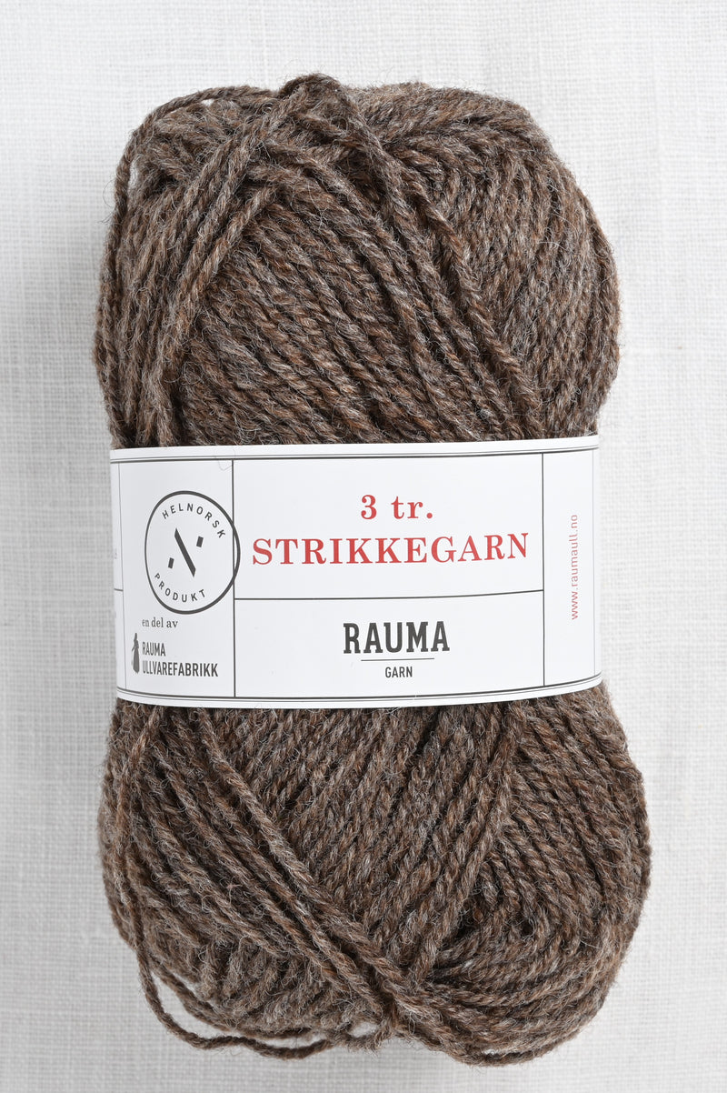 Rauma 3-Ply Strikkegarn 111 Brown Heather