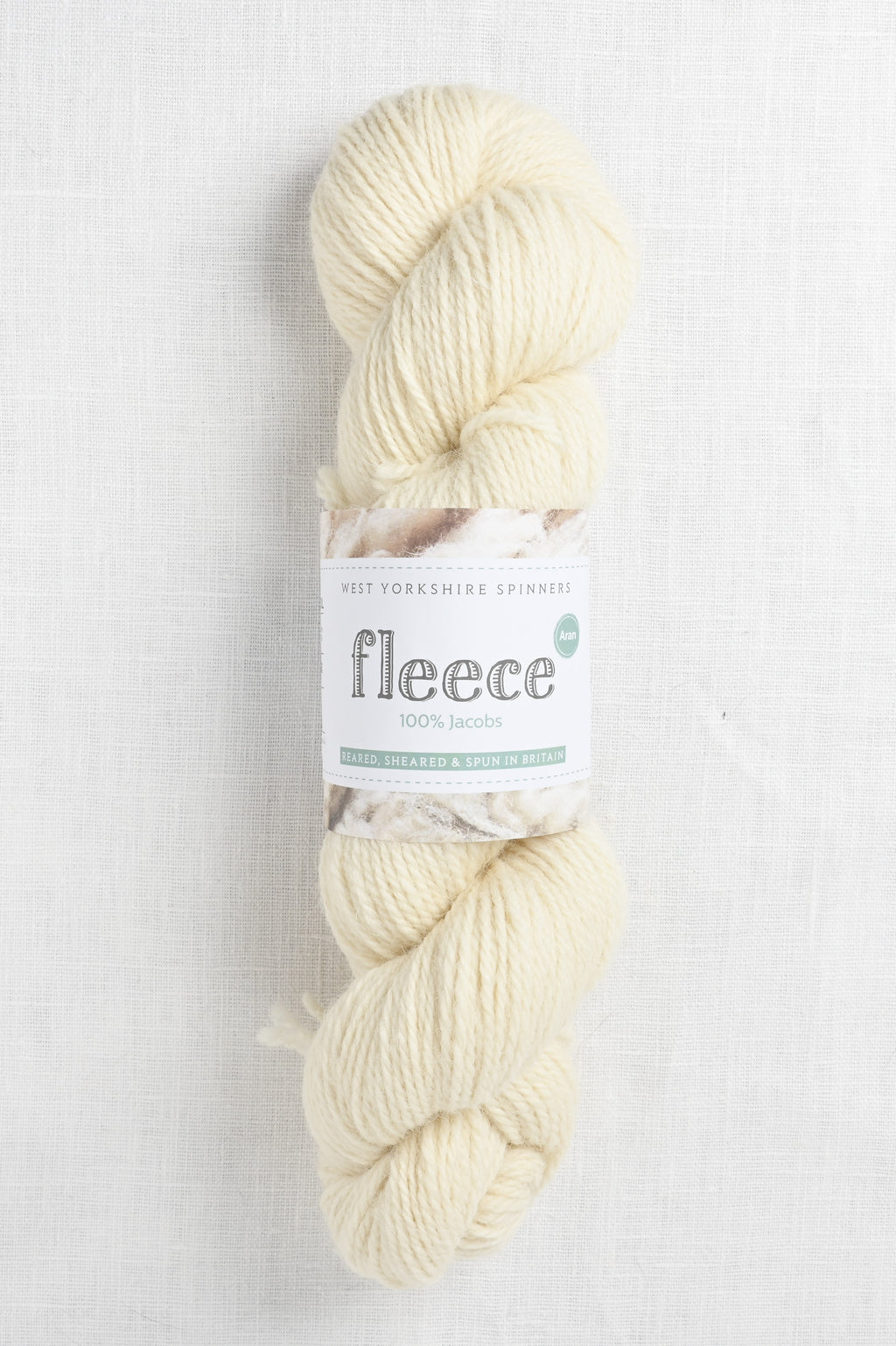 WYS Fleece 100% Jacobs Aran 001 Ecru (Undyed)