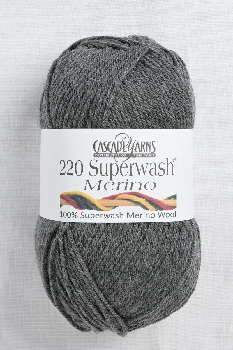 Cascade 220 Superwash Merino 27 Charcoal