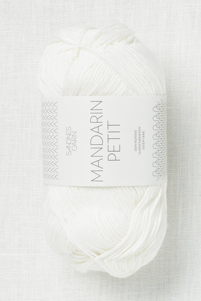 Sandnes Garn Mandarin Petit 1002 White