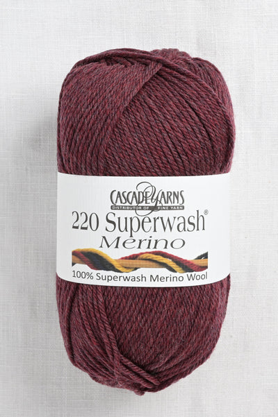 Cascade 220 Superwash Merino 79 Bordeaux Heather