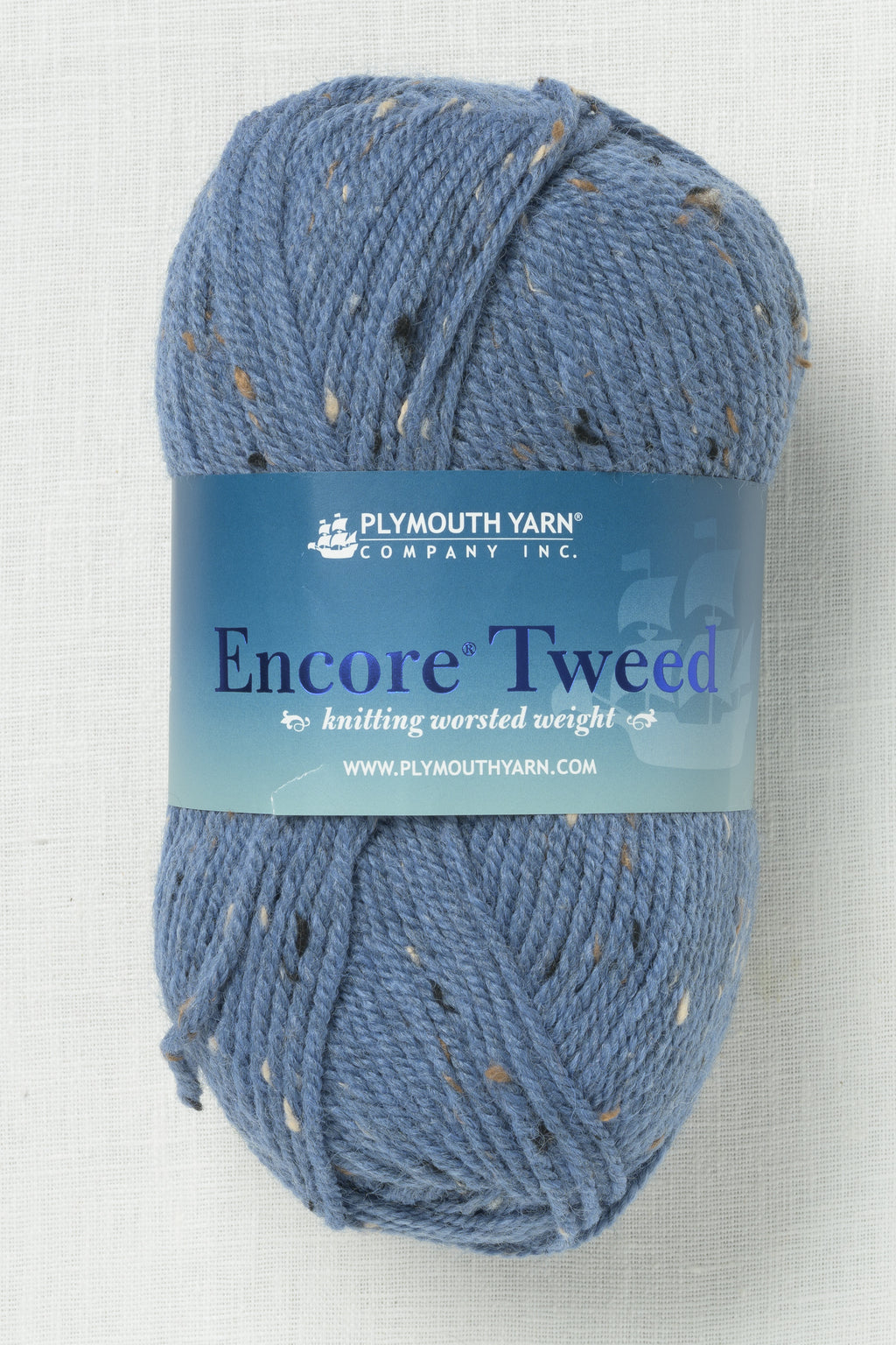 Plymouth Encore Worsted Tweed 4108 Denim