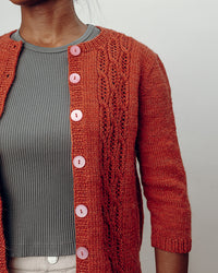 Licorice Lace Cardigan by Julia Farwell-Clay