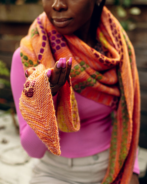 Penny Candy Shawl by Julia Farwell-Clay