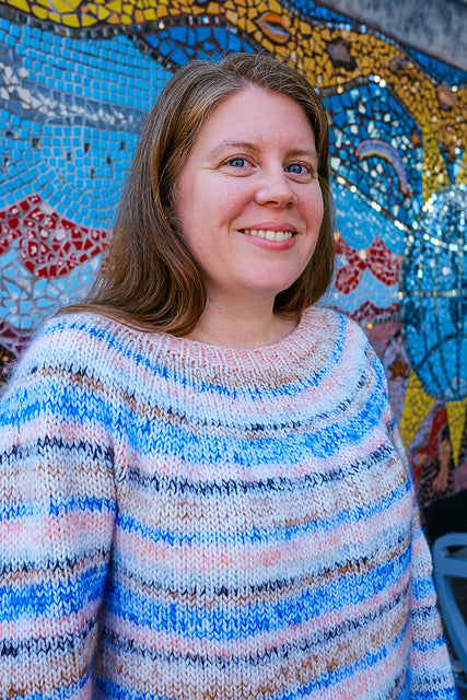 Watercolor Haze Pullover by Sarah E. Chapman