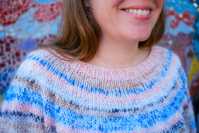 Watercolor Haze Pullover by Sarah E. Chapman