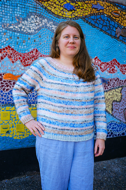 Watercolor Haze Pullover by Sarah E. Chapman