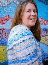 Watercolor Haze Pullover by Sarah E. Chapman