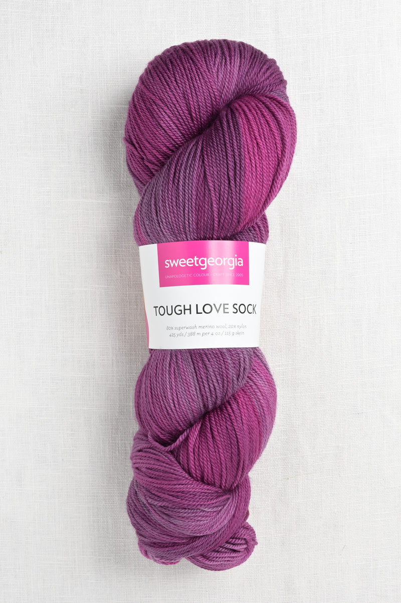 Sweet Georgia Tough Love Sock Mulberry