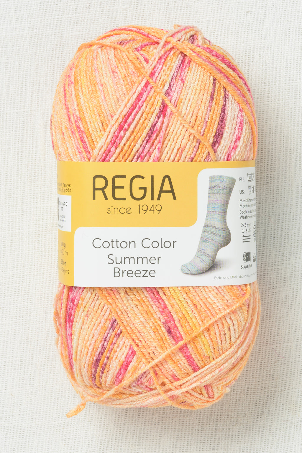 Regia Cotton Sock 2474 Sun Kiss (Summer Breeze)