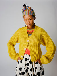 Brioche Bubble Cardigan by Lindsay Degen