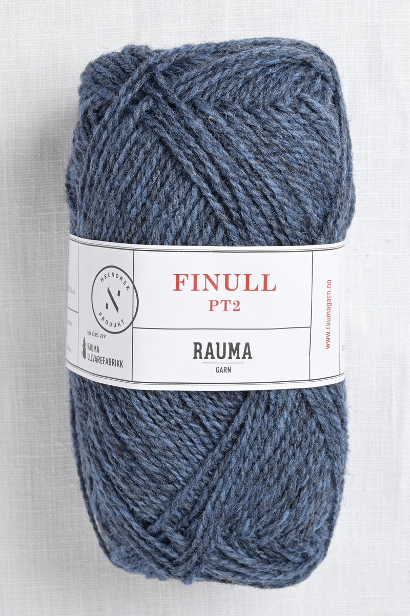 Rauma Finullgarn 4124 Dark Blue Heather