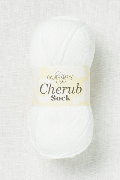 Cascade Cherub Sock 01 White