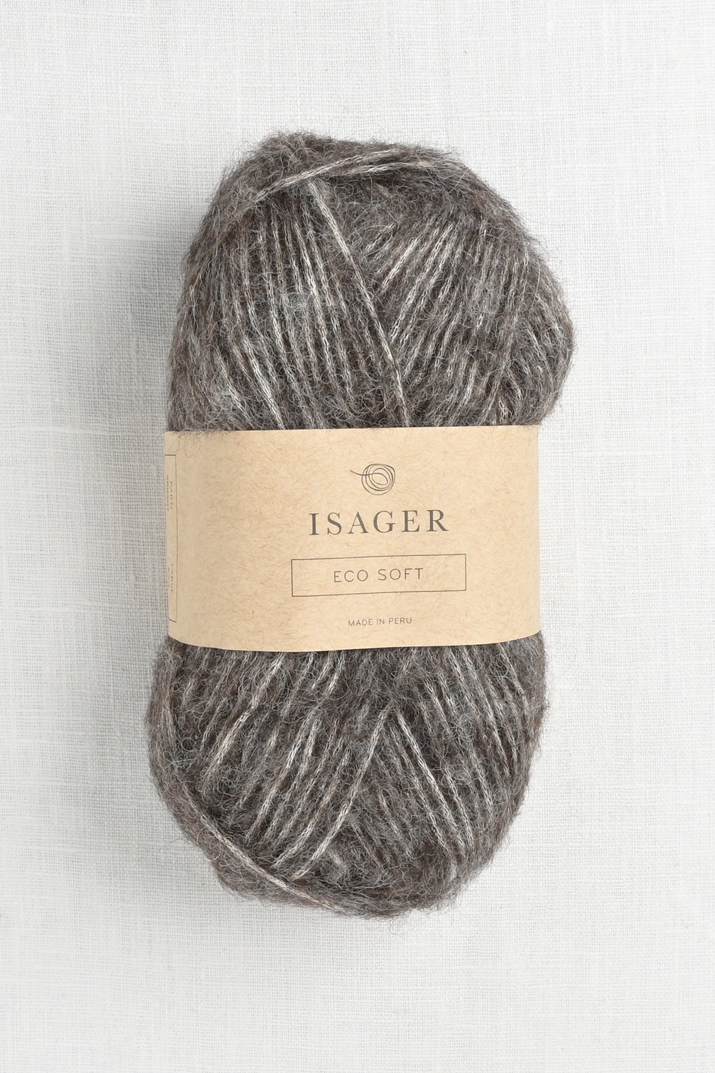 Isager Soft E4S Dark Brown Undyed