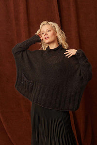 Poncho sweater Dolores by LANGYARNS SWITZERLAND