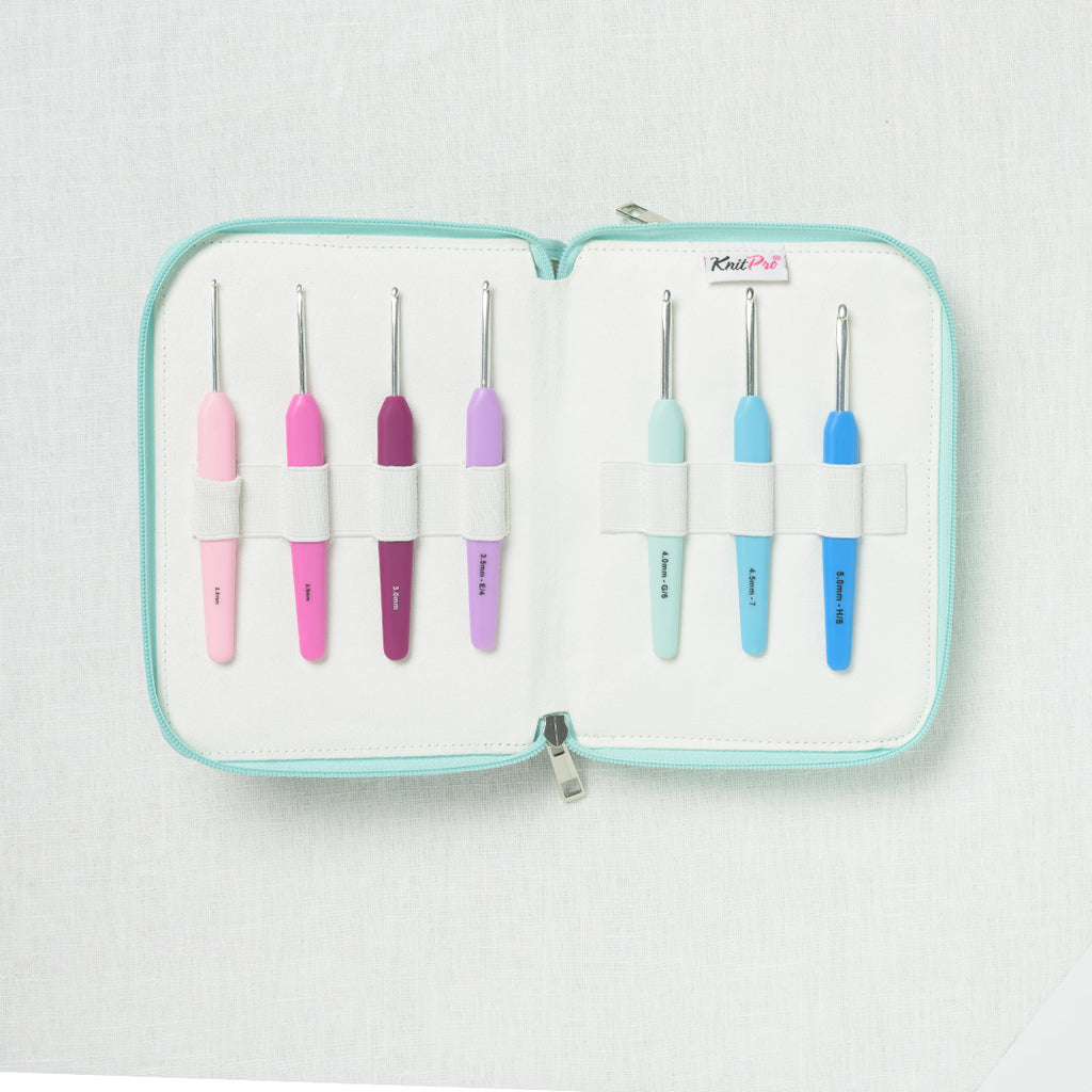 KnitPro Waves 2.0 Grande Single Ended Crochet Hook Set