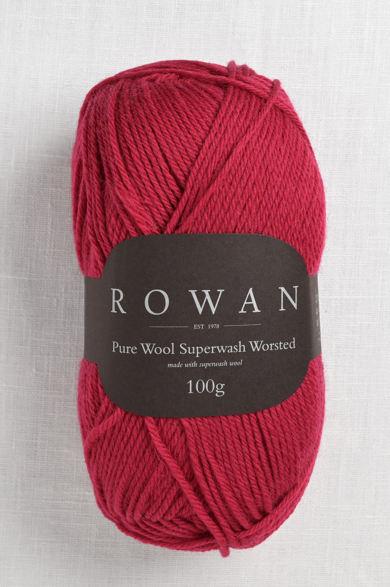 Rowan Pure Wool Worsted 124 Rich Red