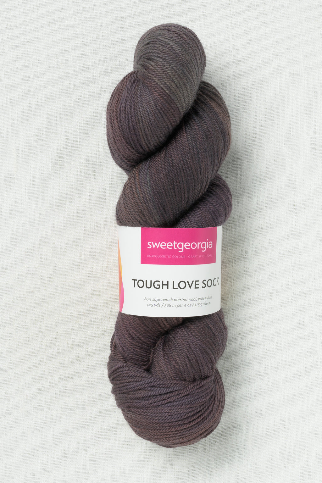 Sweet Georgia Tough Love Sock Hickory Smoke