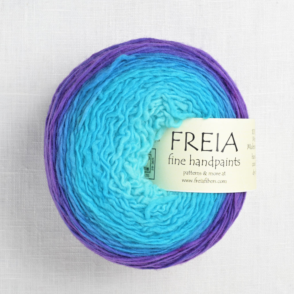 Freia Fingering Shawl Ball Blue Velvet