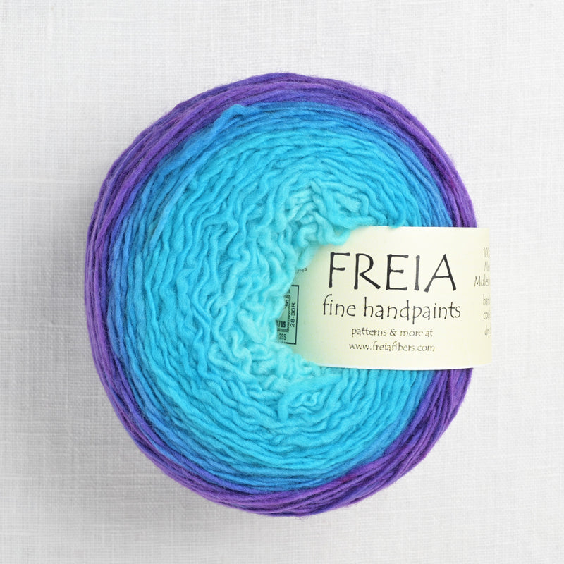 Freia Fingering Shawl Ball Blue Velvet