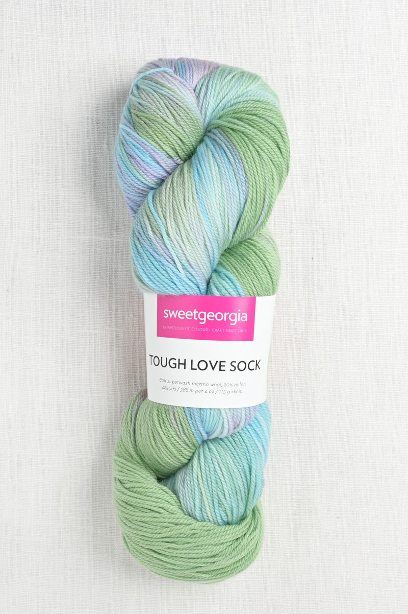 Sweet Georgia Tough Love Sock Celadon Spring