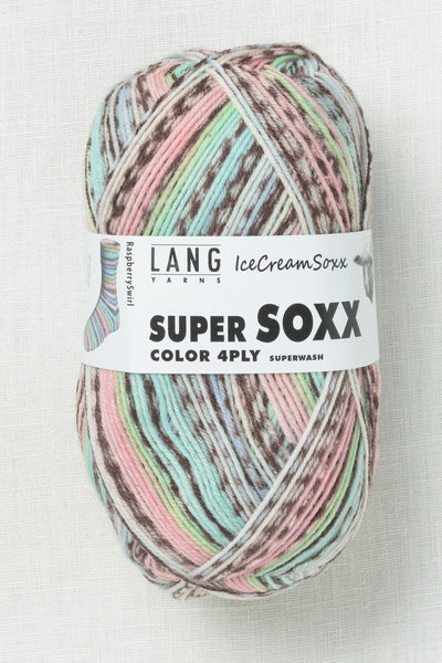 Lang Yarns Super Soxx Color 480 Raspberry Swirl