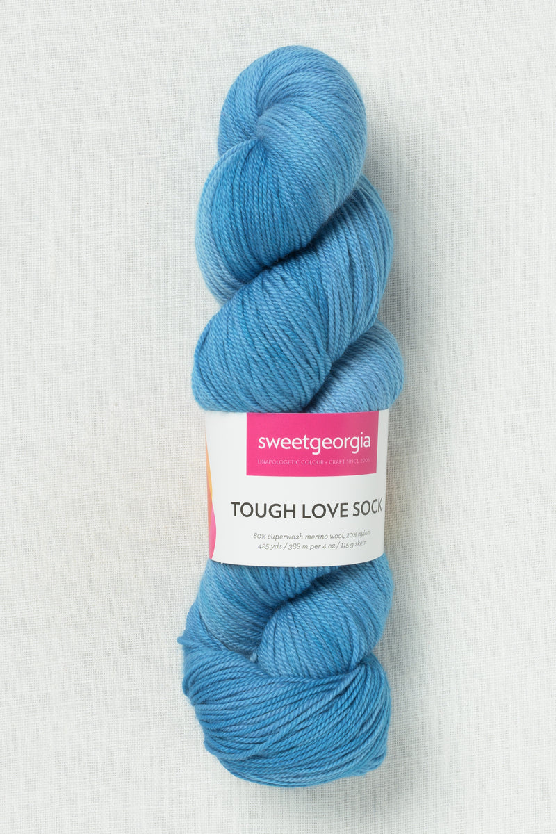 Sweet Georgia Tough Love Sock Summer Sky