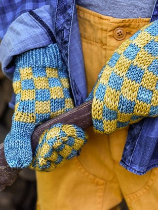 Checkmate Mitts by Ann-Marie Baker