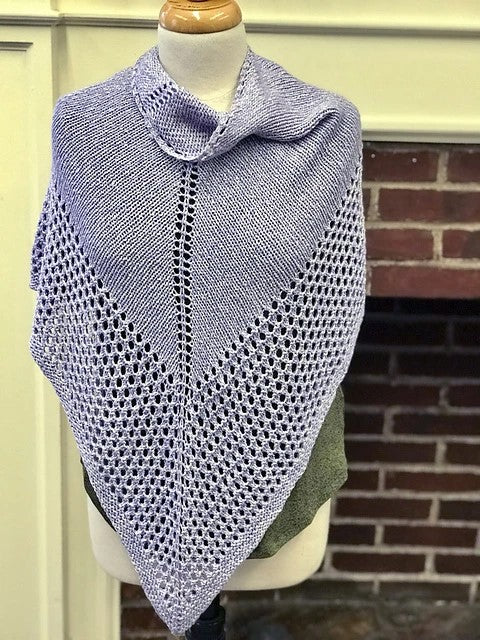 3371 Lace Bordered Shawl by Plymouth Yarn Design Studio