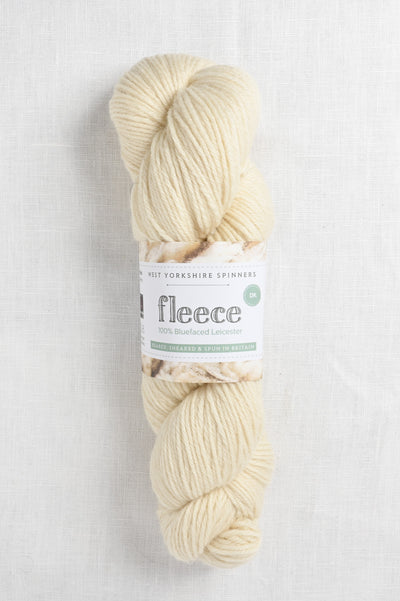 WYS Fleece Bluefaced Leicester DK 001 Ecru