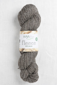 WYS Fleece 100% Jacobs DK 006 Medium Grey (Undyed)