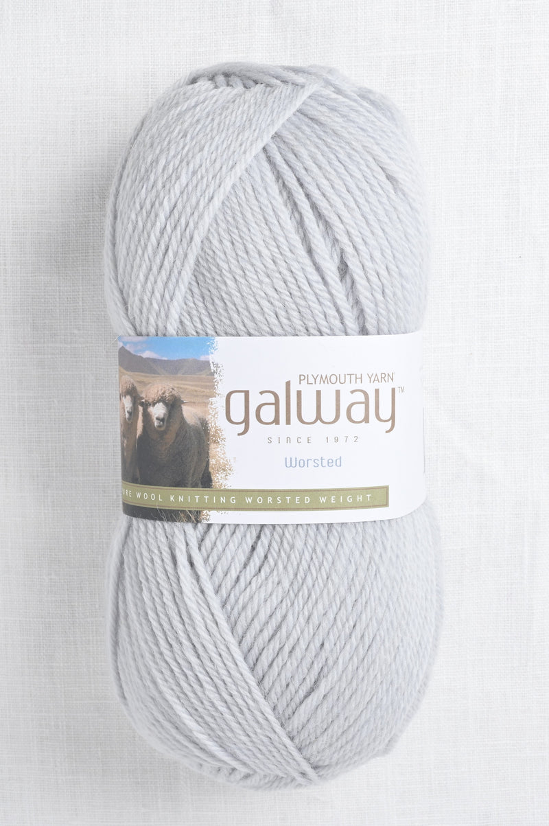 Plymouth Galway Worsted 205 Glacier Grey