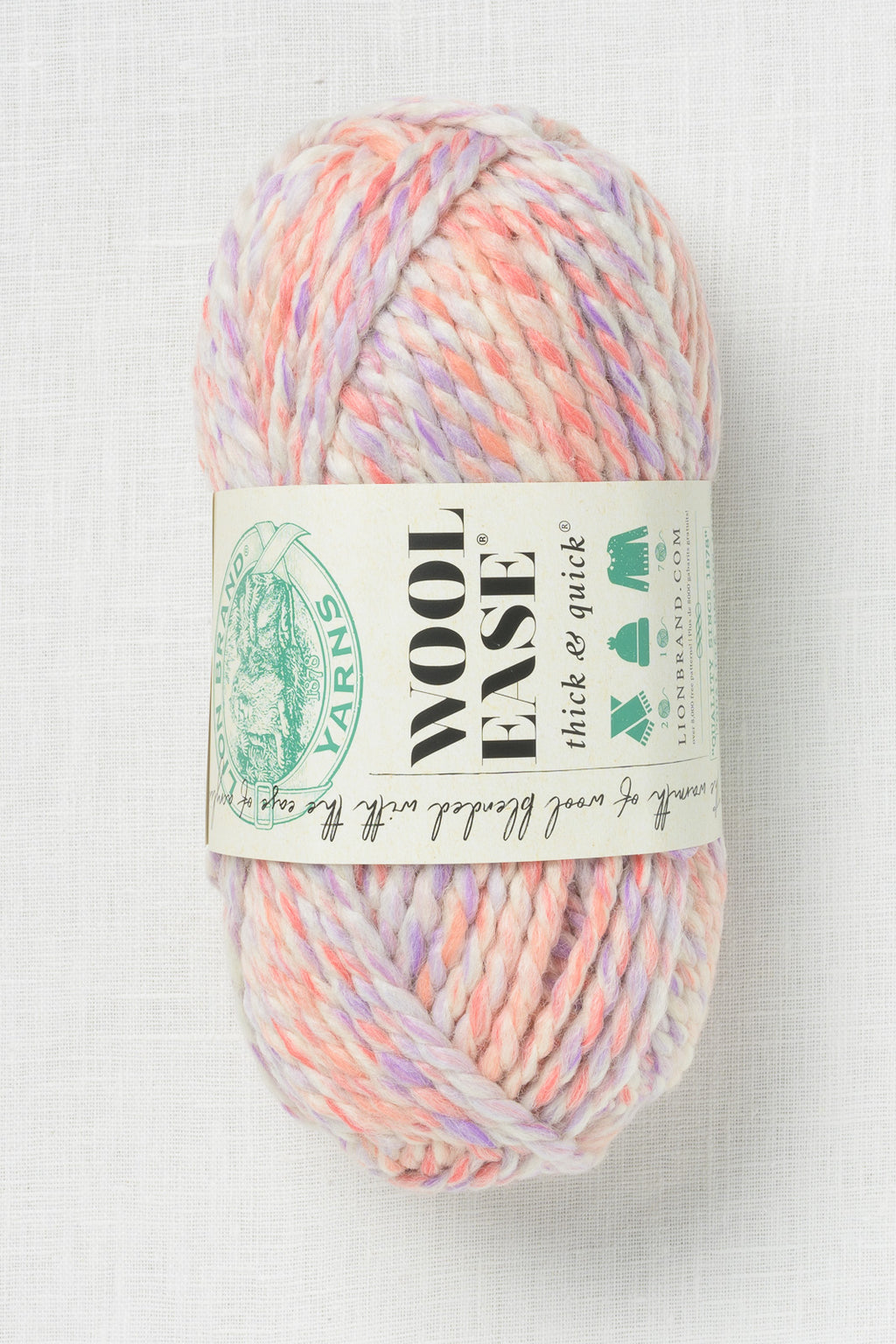 Lion Brand Wool Ease Thick & Quick 573C Bubblegum (140g)