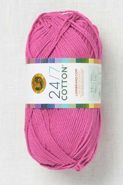 Lion Brand 24/7 Cotton 142G Rose