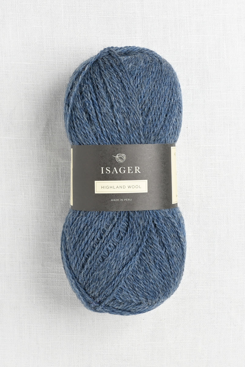 Isager Highland Wool Denim Blue