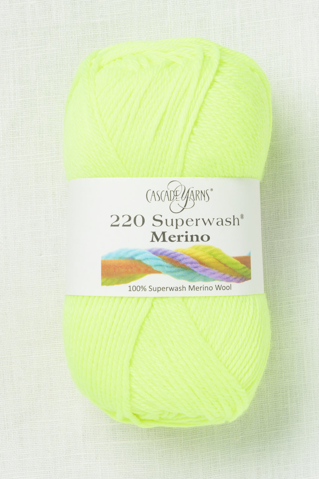 Cascade 220 Superwash Merino 139 Highlighter Yellow