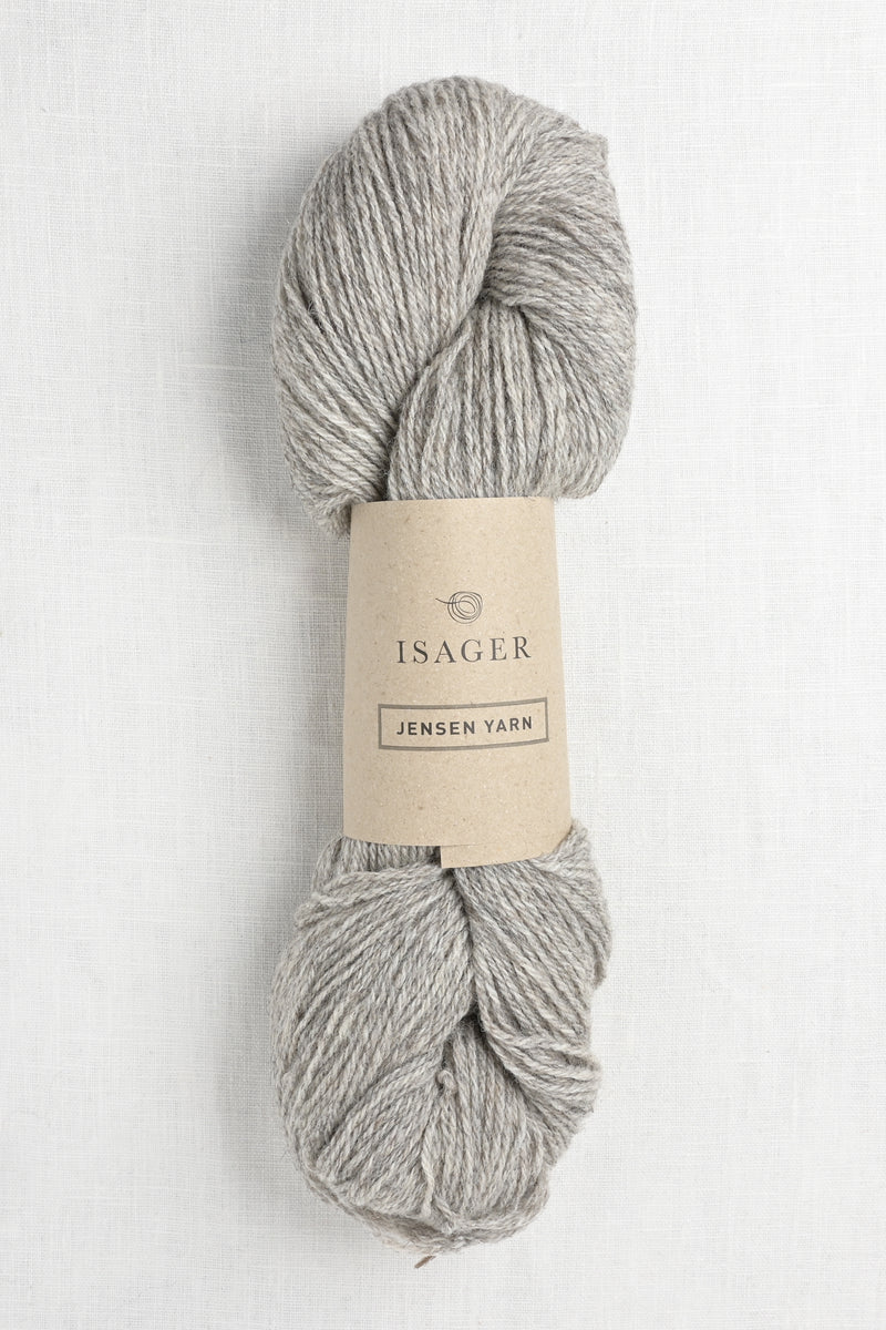 Isager Jensen Yarn 3s Grey Heather Undyed