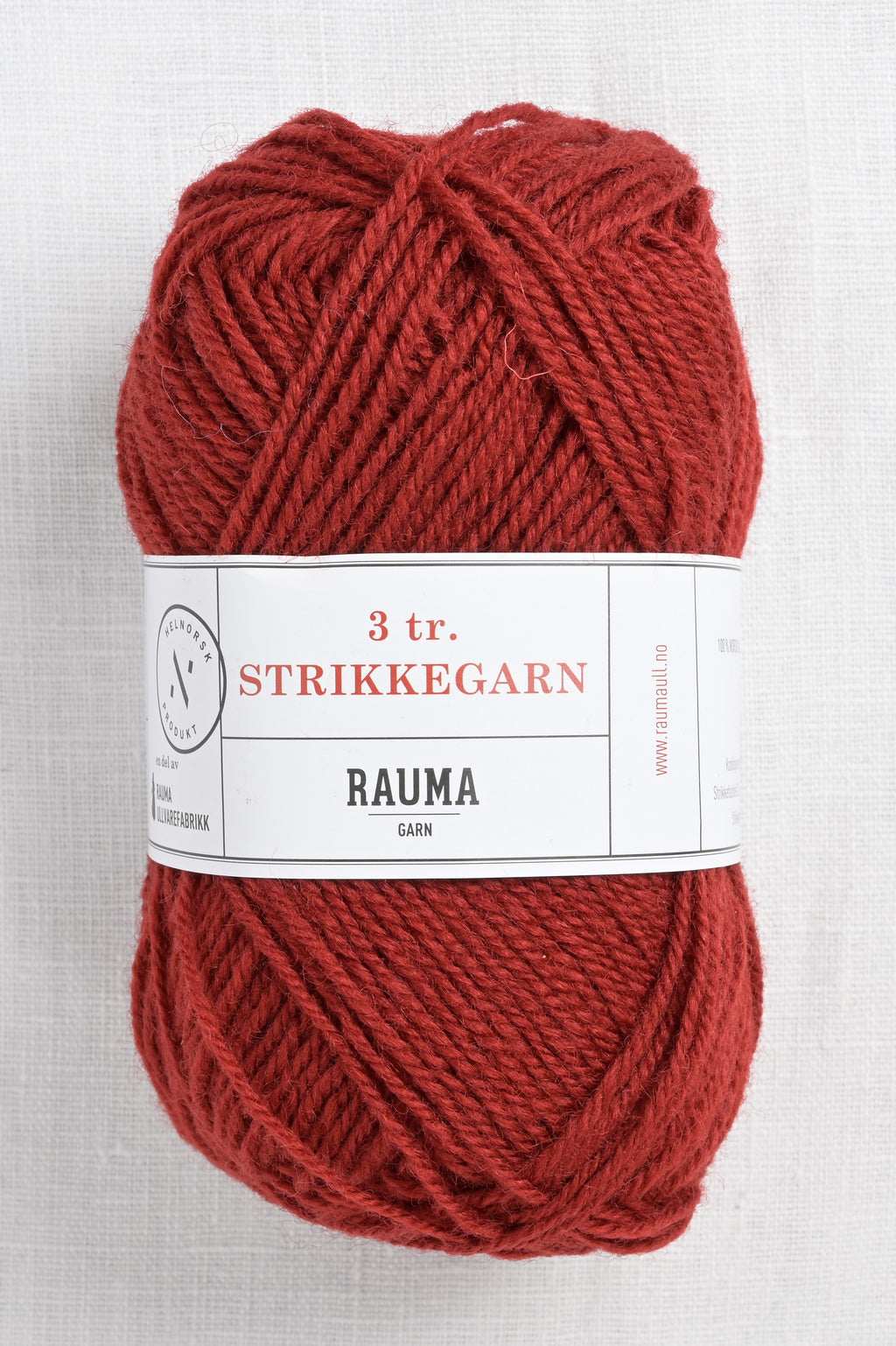 Rauma 3-Ply Strikkegarn 127 Copper Red