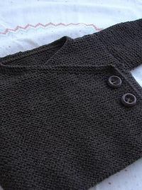 Garter Stitch Baby Cardigan by Joji Locatelli