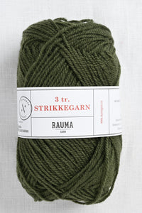 Rauma 3-Ply Strikkegarn 1561 Dark Moss Green