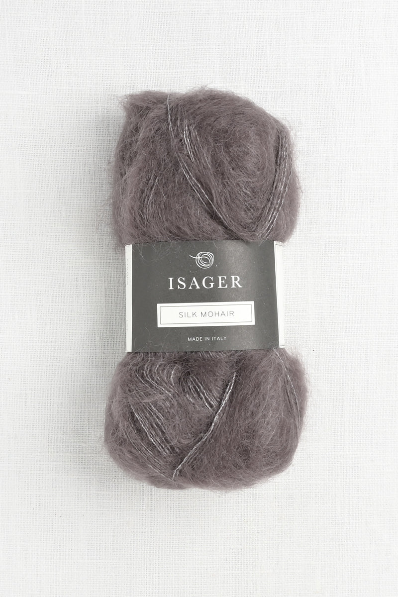 Isager Silk Mohair 60 Black Plum