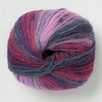 Lang Yarns Cloud Tweed 12 Fuchsia Aubergine Petrol